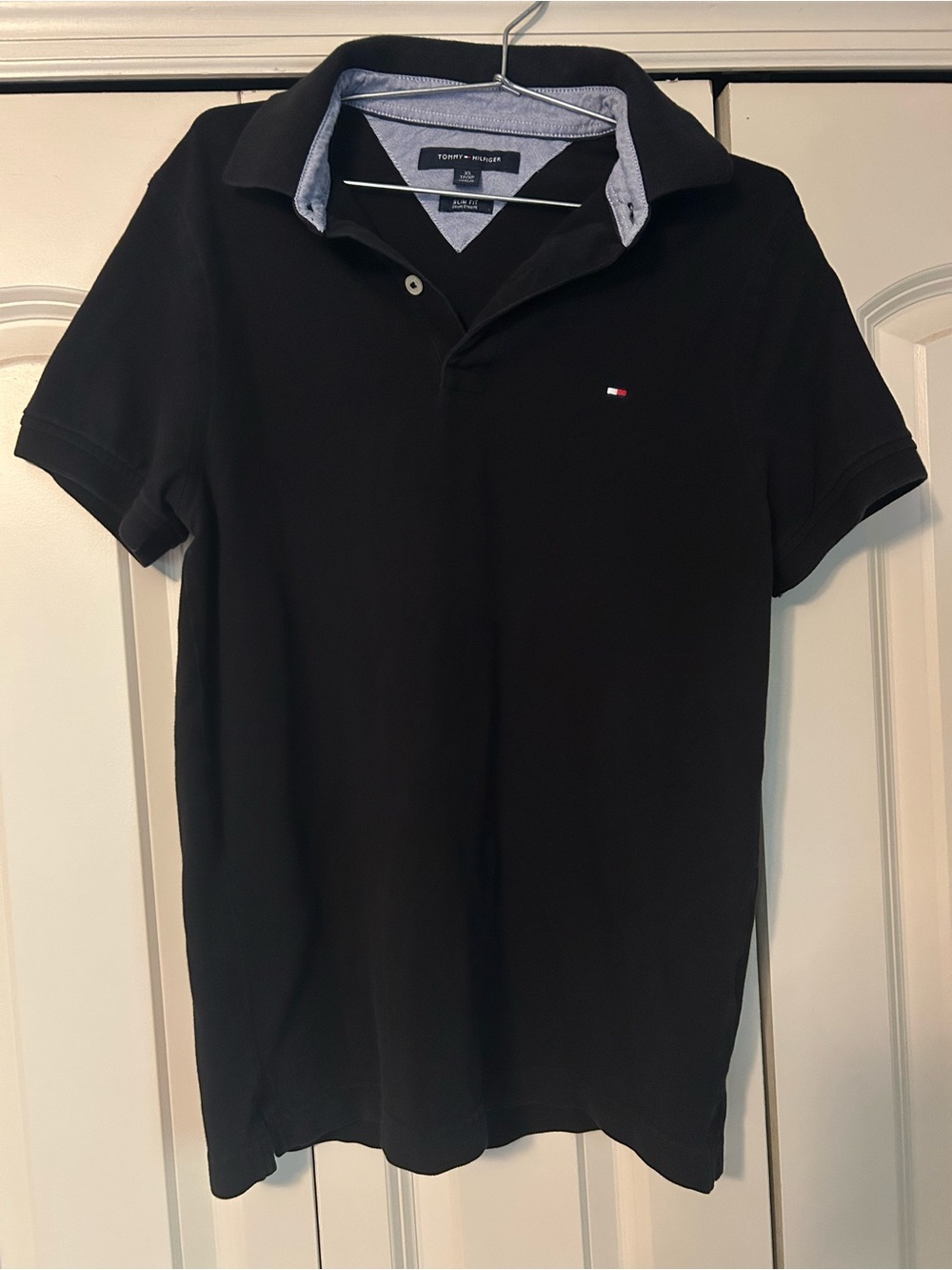 Tommy Hilfiger Black Polo with Subtle Logo